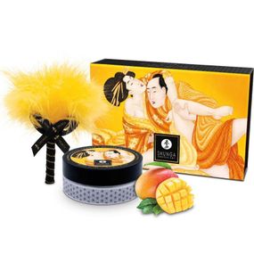 Смачна пудра для оральних пестощів Shunga Body Powder Luscious Mango, 75 г, аромат манго Sex Aura