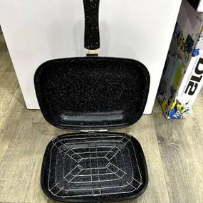 Сковорода-гриль двухсторонняя 28*22см с решеткой Top Kitchen TK00097