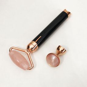 Массажер ролик электрический для лица Facial Roller Massager. ZF-168 Цвет: черный