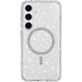 Чехол TPU Eclipse Sparkle (MagFit) для Samsung Galaxy S25 / S24 Transparent