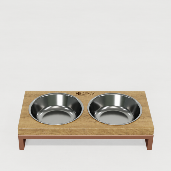 Миски на подставке для маленьких собак и котов Hollky Base XS (2 × 0,25 л) BXS-28145-GLNT | Зображення 6