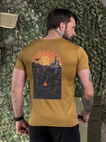 Тактична потоотводяща футболка Донецька область coyot ДЛ7398