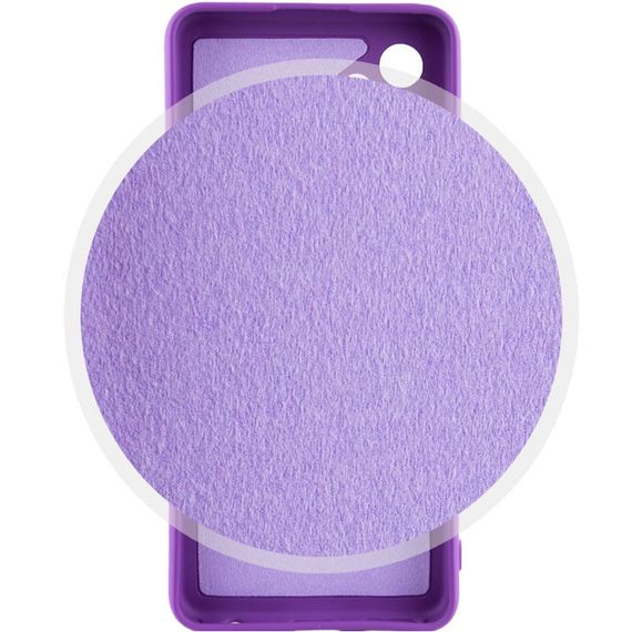 Чехол Silicone Cover Lakshmi Full Camera (A) для Samsung Galaxy A32 4G Full camera, Фіолетовий / Purple | Зображення 2