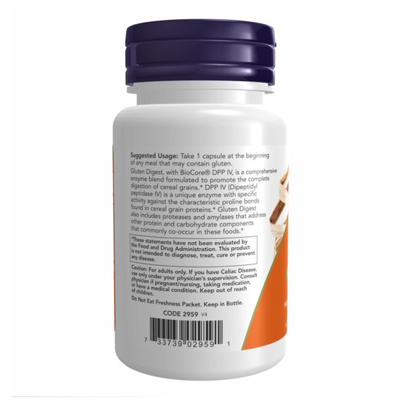 Gluten Digest Enzymes - 60 vcaps | Зображення 2