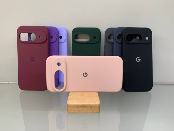 Чохол з логотипом Google Pixel 9 | Протиударний | Soft Touch | Пудровий