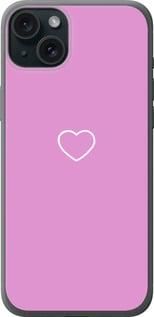 Чохол на iPhone 15 Plus Серце 2 із силікону FCh (011473