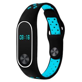 Силіконовий ремінець Primo Perfor Sport для Xiaomi Mi Band 2 - Black&Blue