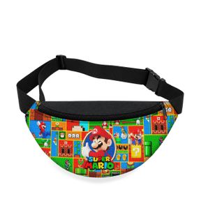 Дитяча сумка-бананка Super Mario 32х15 см на пояс або через плече (5762)