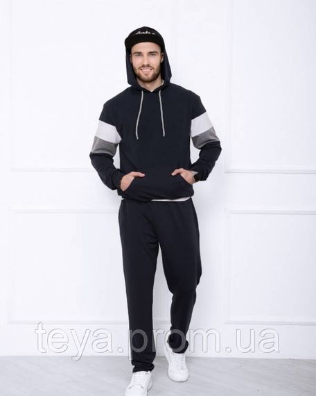 Спортивний костюм колір темно-синій розмір XL FI_004549