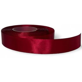 Атласная лента для рукоделия АБ-124, 0,6 см x 23 м, Бордовый
