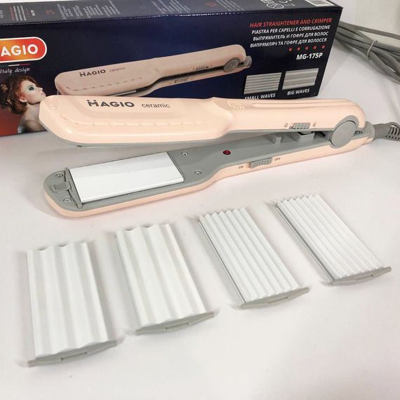 Щипці для волосся MAGIO MG-175P з насадками CT-569 для гофре | Зображення 1