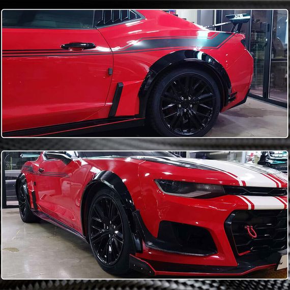 Накладки на арки (2016-2019, Карбон) для Chevrolet Camaro 2015- гг | Зображення 2