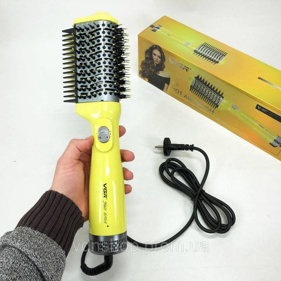 Фен-щітка для об'єму волосся, Фен-щітка з насадкою для укладання Щипці для волосся завивки YN-60 | Зображення 6