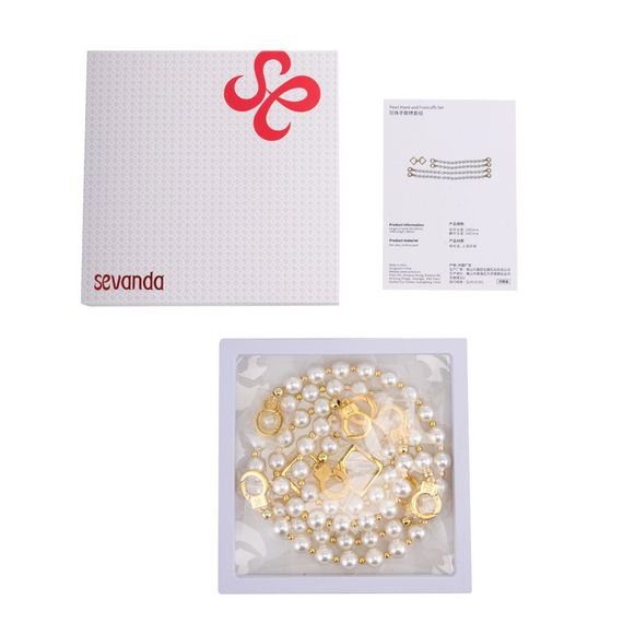 Перлинні наручники та поножі LOCKINK Pearl Bondage & Restraint Set | Зображення 9