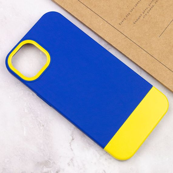 Чохол TPU+PC Bichromatic для Apple iPhone 13 (6.1") Navy Blue / Yellow | Зображення 3