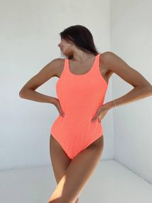 Женский слитный купальник 1333/7 Оранжевый S