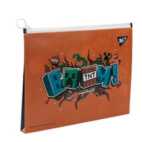 Папка-конверт на блискавці A4 YES Minecraft 492032 24х32х2.5 см