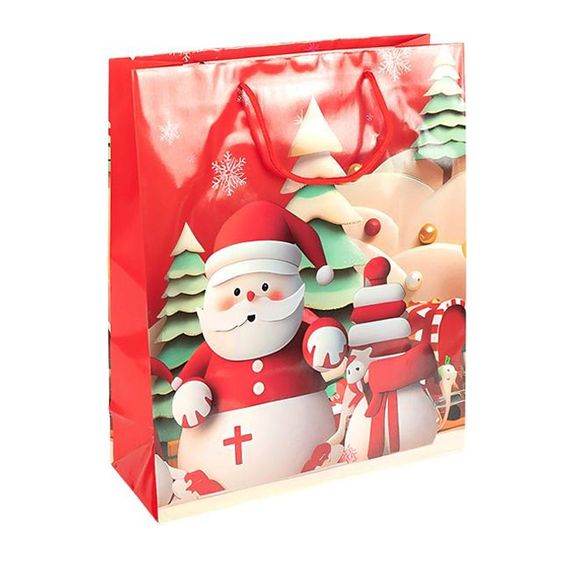 Пакет подарунковий "Новий Рік" 2571-2-3 розмір 26х32х10 см