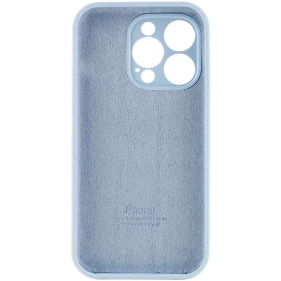 Чохол Silicone Case Full Camera Protective (AA) для Apple iPhone 15 Pro Max (6.7") Блакитний / Sweet Blue | Зображення 3