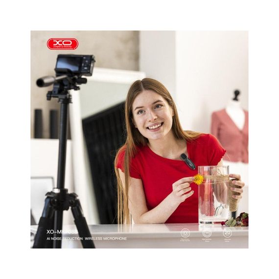 Мікрофон XO MKF08B з придушенням шуму lightning Black (XO MKF08B-IP) | Зображення 5