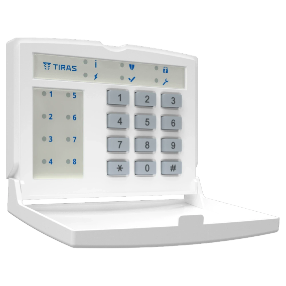 Tiras K-LED8 Клавіатура Тірас - Управління охороною | Зображення 2