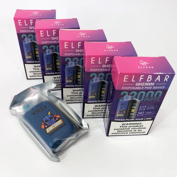 ELF BAR GH 23000 смак Зелена Слива Кислий Лайм (Green Plum Sour Lime) | Зображення 1