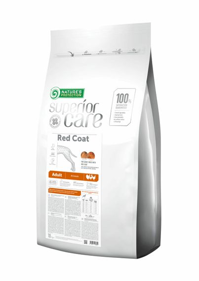 Корм Nature's Protection Superior Care Red Coat Poultry Adult All breeds сухий з птахом для собак з рудим кольором вовни 10 кг