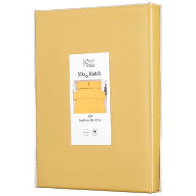 Простынь Ardesto на резинке Mix&Match, 100% хлопок, сатин желтый 160х200+30 см (ART1620FSS) | Зображення 2