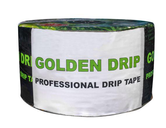 Капельная лента 8 mil шаг 10см бухта 100 метров эмитерная GOLDEN DRIP | Зображення 8