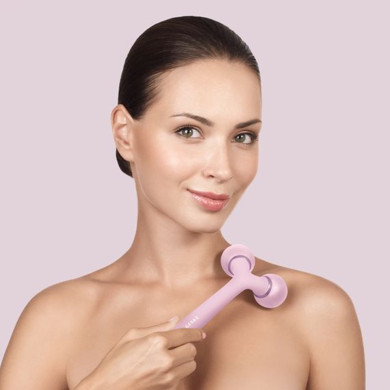 Електронний ультразвуковий ролик для обличчя та тіла GESKE Sonic Facial&Body Roller 4в1 pink | Зображення 3