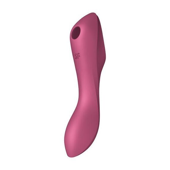 Вакуумний стимулятор з вібрацією Satisfyer Curvy Trinity 3, Червоний