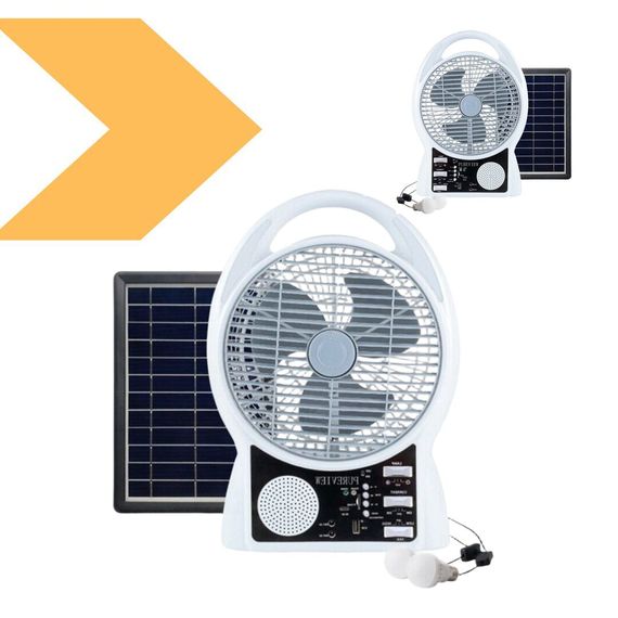 Портативний вентилятор з радіо та LED-лампами XPRO N288-8 (45951-_969) | Зображення 1