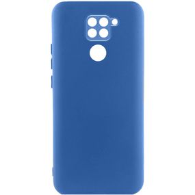 Чохол TPU GETMAN Liquid Silk Full Camera для Xiaomi Redmi Note 9 / Redmi 10X Синій / Navy Blue