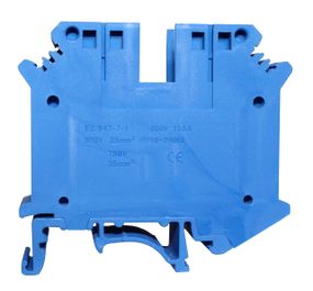 Клема КНГ-UK35 125А 4-35мм2 гвинтова синя набірна на DIN-рейку без маркера Ny95506254