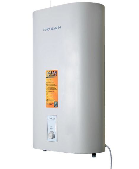 Водонагрівач Ocean FLAT BASIC 100 Л, 2,0 кВт, "сухий", вертикальний, прямокутний, білий (RZB100M ET+DT) | Зображення 9