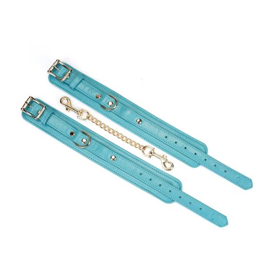 Поножі Liebe Seele Blue Lamb Leather Ankle Cuffs with Velvet Lining Sex Aura | Зображення 2