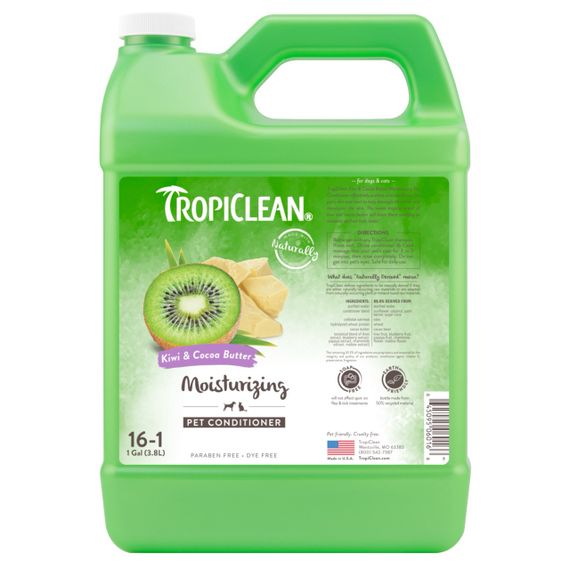 Зволожуючий кондиціонер для собак і котів TropiClean Kiwi and Cocoa Butter, 3.79 л