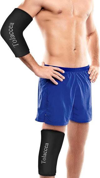 Терапевтичний компрес Tolaccea для гарячої та холодної терапії гнучкий, багаторазовий гелевий компрес для коліна, литки, ліктя, L | Зображення 1