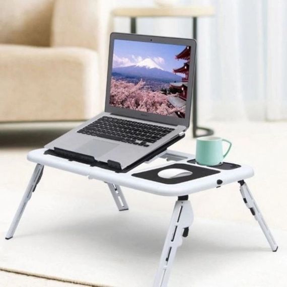 Выдвижная подставка под ноутбук LD-09 E-Table, Наклонная подставка ноутбука на стол WX-29 | Зображення 2