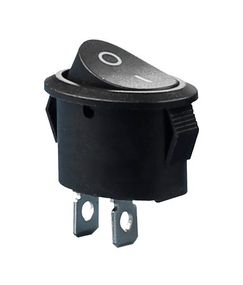 Перемикач KCD1-9-101 B/B 220V 1 клавіша чорна овал Ny95500758