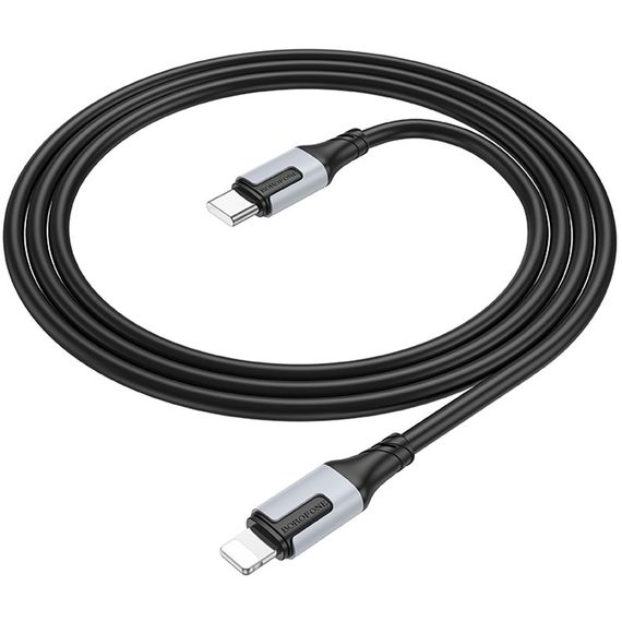 Дата кабель Borofone BX101 Creator 27W Type-C to Lightning (1m) Black | Зображення 3