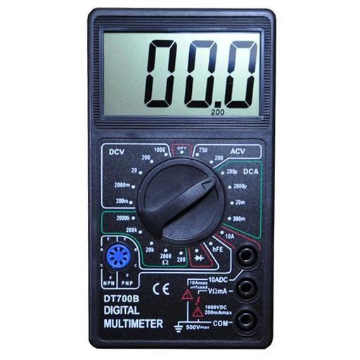 Цифровий мультиметр Digital DT700B з великим дисплеєм, тестер для вимірювання напруги, якісний | Зображення 6