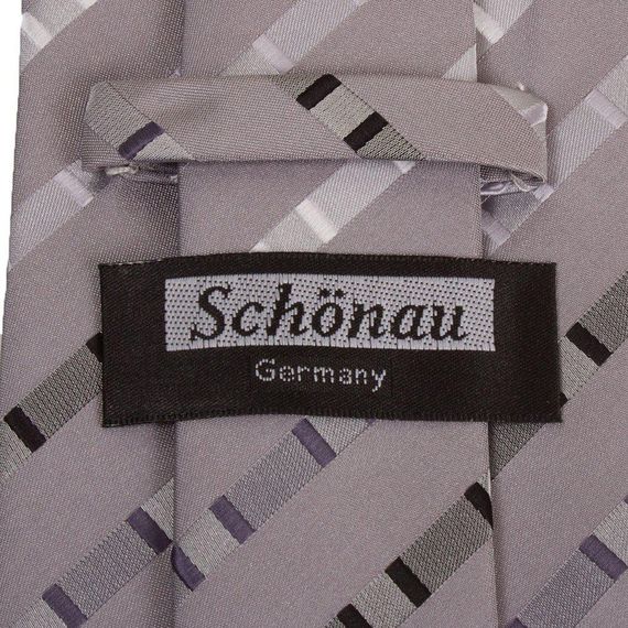 Краватка поліестерова стандартна сіра Schönau (Шонау)-66 | Зображення 2