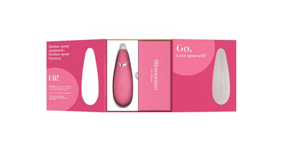 Вакуумний кліторальний стимулятор Womanizer Premium 2 - Raspberry, функції Autopilot та Smart Silenc | Зображення 6