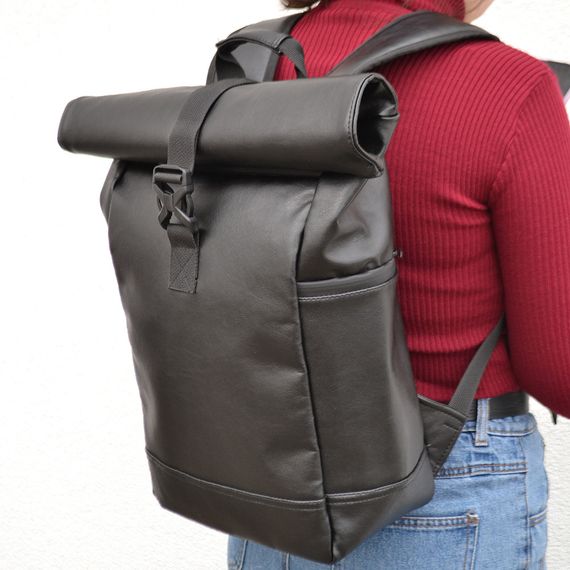 Рюкзак міцний молодіжний чоловічий, Міський рюкзак RollTop для ноутбука Місткий унісекс PH-83 | Зображення 1