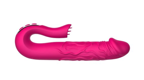 Вібратор - Realistic Tongue Stimulating Dildo Vibrator Sex Aura | Зображення 2