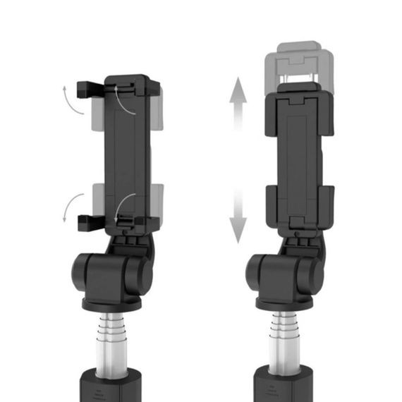 Селфі палиця-штатив з пультом 70см, Selfie Stick L01 / Монопод з триногою для телефону / Трипод | Зображення 7