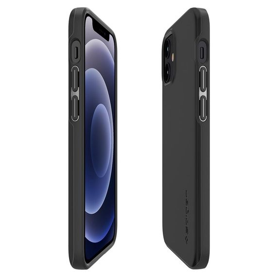 Чехол Spigen для Apple iPhone 12 mini Thin Fit, Black (ACS01739) | Зображення 9