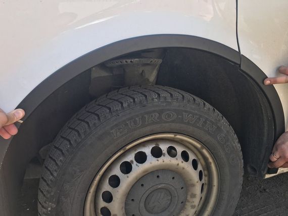 Накладки на арки (6 шт, ABS) для Volkswagen T5 Caravelle 2004-2010 років | Зображення 5