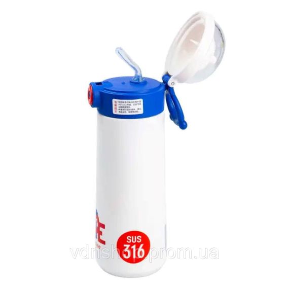 Термос детский 500 мл с трубочкой Синий HP17306B | Зображення 2